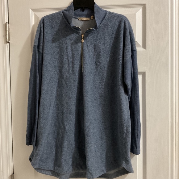 Women’s Soft Surroundings Adalyn Pullover 1/4 Zip Tunic, XL - Picture 1 of 4